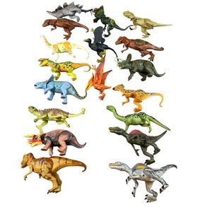 Mattel Jurassic World Dinosaur toy Figure Lot of 17 T-Rex Spinosaurus Pteranodon